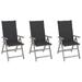 vidaXL Outdoor Recliner Chairs Patio Chair with Cushions Solid Wood Acacia