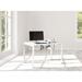 Latitude Run® Prado Desk Wood/Metal in White | 29.5 H x 47.75 W x 30 D in | Wayfair D5F37014185747249011430D656F6F77