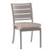 Summer Classics Charleston Aluminum Patio Dining Side Chair w/ Cushion in Gray | 35.785 H x 19.75 W x 28.5 D in | Wayfair 367124+C5766101N