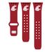 Crimson Washington State Cougars Logo Silicone Apple Watch Band