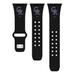 Black Colorado Rockies Logo Silicone Apple Watch Band