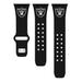 Black Las Vegas Raiders Logo Silicone Apple Watch Band