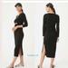 Anthropologie Dresses | Anthropologie T.La - Ruched Cut Out Midi Dress | Black Long-Sleeve - Size: Small | Color: Black | Size: S