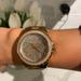 Michael Kors Accessories | Beautiful Slightly Work Women’s Michael Kors Rose Gold Watch | Color: Gold | Size: Os