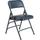 National Public Seating Vinyl Folding Chair - Triple Brace - Blue Vinyl/Blue Frame - Pkg Qty 4