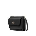 kate spade handbag for women Leila small flap crossbody bag, Black