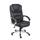 Boss Office Products Ergonomic LeatherPlus&trade; Bonded Leather Chair, Black/Chrome