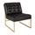 Ave Six Work Smart&trade; Anthony Chair, Black/Coated Gold