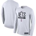 Men's Nike White Brooklyn Nets 2022/23 Legend On-Court Practice Performance Long Sleeve T-Shirt