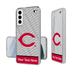 Cincinnati Reds Endzone Design Galaxy Clear Phone Case