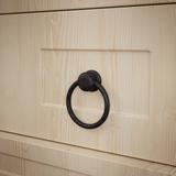 Black Wrought Iron Cabinet Handles 2" Drawer Pulls with Mounting Hardware (Set of 4) Renovators Supply