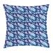 Ambesonne Paisley Feather & Wavy Design Square Pillow Cover Polyester | 16 H x 16 W x 16 D in | Wayfair min_35049_16X16