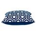 George Oliver Dzuy Polyfill Geometric Square Throw Cushion Polyester/Polyfill/Cotton in Blue | 20 H x 20 W x 0.5 D in | Wayfair