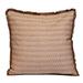 Gracie Oaks Maslin Polyfill Striped Square Throw Cushion Polyester/Polyfill/Cotton in Brown | 24 H x 24 W x 0.5 D in | Wayfair