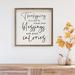 The Holiday Aisle® Count Your Blessings Not Your Calories White Wood in Brown/White | 16 H x 16 W x 1.5 D in | Wayfair