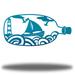 Longshore Tides Amartya Ship In A Bottle Wall Art Décor Metal in Green/Blue | 5.5 H x 12 W x 0.0125 D in | Wayfair 030F1024EF71418E92972A8BCCE4DE98