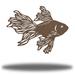 Bayou Breeze Yalamanchili Betta Fish Wall Décor Metal in Brown | 24 H x 24 W x 0.0125 D in | Wayfair 1B08AA79D602483CAB7C278F4C1275A0