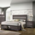 Willa Arlo™ Interiors Cavazos Wood King 2-Piece Bedroom Set Wood in Brown/Gray | 50.25 H x 63.38 W x 83.13 D in | Wayfair