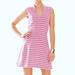 Lilly Pulitzer Dresses | Lilly Pulitzer Briana Dress Capri Pink Ottoman Stripe Fit & Flare Sz S Nwt Vneck | Color: Pink/White | Size: S