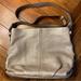 Coach Bags | Coach F15064 Silver Leather Duffle Crossbody/Shoulder Bag | Color: Silver | Size: Os