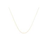 Women's Solid Yellow Gold Slim And Dainty Rope Chain Necklace Unisex Chain 16" by Haus of Brilliance in Yellow Gold
