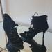Jessica Simpson Shoes | Jessica Simpson Laced, Black Suede Heels, Size 8.5 | Color: Black | Size: 8.5