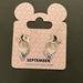 Disney Jewelry | Disney Minnie Mouse September Birthday Swarovski Earrings | Sapphire | Silver | Color: Blue/Silver | Size: Os