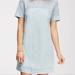 Anthropologie Dresses | Anthropologie Life In Progress Embroidered Chambray Denim Dress | Color: Blue | Size: S