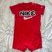 Nike One Pieces | Baby Nike Romper (Nike) 9month | Color: Red | Size: 9mb