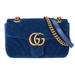 Gucci Bags | Gucci Gg Marmont Velvet Blue Mini Bag | Color: Blue | Size: Os