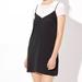 American Eagle Outfitters Dresses | American Eagle Outfitters Black Satin Double-Strap Slip Mini Dress Women's Sz S | Color: Black | Size: S