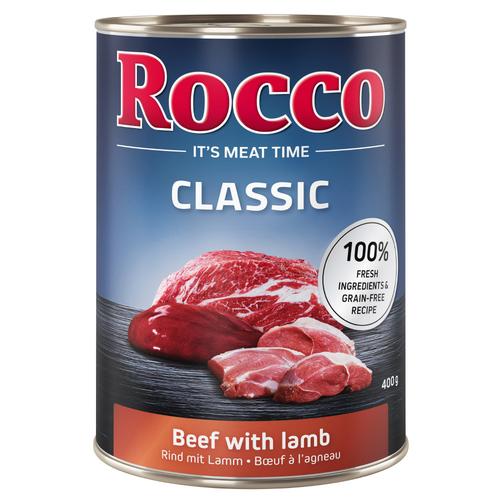 24x400g Classic Rind mit Lamm Rocco Hundefutter nass