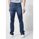 Regular-fit-Jeans STREET ONE MEN Gr. 31, Länge 34, blau (dark indigo authentic wash) Herren Jeans 5-Pocket-Jeans