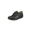 Klettschuh NATURAL FEET "Göteborg", Damen, Gr. 37, schwarz, Leder, casual, Schuhe Klettschuh, mit Stretchmaterial