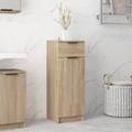 vidaXL Bathroom Cabinet Sonoma Oak 32x34x90 cm Engineered Wood