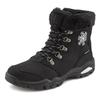 Winterstiefelette LASCANA, Damen, Gr. 38, schwarz, Obermaterial: 100% Synthetik. Futter: 100% Polyester. Decksohle: 100% Polyester. Laufsohle: 100% Synthetik, gemustert, casual, Schuhe Winterboots Schnürboots, Stiefelette,Stiefel,Winterstiefel...