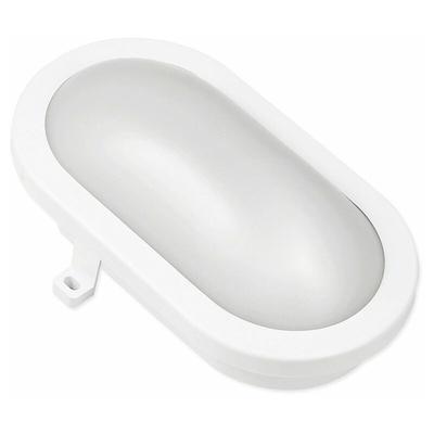 LED 12W Oval Lampe IP54 Kellerleuchte Neutralweiß 840 Lumen Deckenleuchte Feuchtraumleuchte Weiß