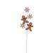 Vickerman 698990 - 29" Gingerbread Snowflake Spray (6 Pack) (QG223923)