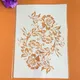 Pochoirs décoratifs vintage pour peinture murale bordure florale A4 album de coloriage de