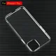 Coque de téléphone en plastique transparent pour iPhone coque arrière en cristal fin coque rigide