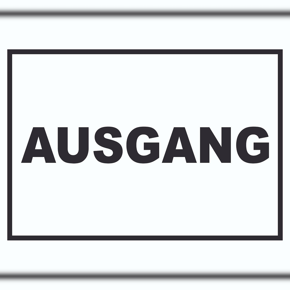 Ausgang Schild A1 Rückseite selbstklebend Image