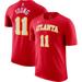 "Men's Nike Trae Young Red Atlanta Hawks Icon 2022/23 Name & Number T-Shirt"