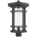 Z-Lite 1 Light Outdoor Post Mount Fixture in Oil Rubbed Bronze Finish