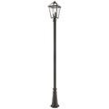 Z-Lite 3 Light Outdoor Post Mounted Fixture in Oil Rubbed Bronze Finish