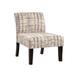 Slipper Chair - Lark Manor™ Javi 26" Wide Slipper Chair Polyester in Gray/White/Yellow | Wayfair C29734A684E645F28BE2E19D0F28AA33