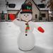 The Holiday Aisle® Snowman Inflatable Polyester in White | 94 H x 39 W x 74 D in | Wayfair 98D05A935A8242AF88E60D2B58973238