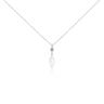 Collier Argent Blanc Angelika Pierres Synthetiques