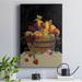 Fleur De Lis Living Fruit Basket I Revisit Premium Gallery Wrapped Canvas - Ready To Hang Canvas, in Black/Brown | 12 H x 8 W x 1 D in | Wayfair