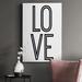 Ebern Designs Bold Love II Premium Gallery Wrapped Canvas - Ready To Hang Canvas, Solid Wood in White | 36 H x 24 W x 1 D in | Wayfair