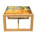 East Urban Home Watercolor Flower Coffee Table, Soft Colored Spring Flowers & Leaves On Misty Retro Backdrop Nature Art | Wayfair